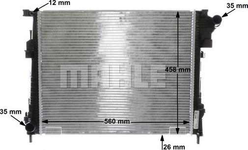 MAHLE CR 1237 000S - Radiator, engine cooling parts5.com