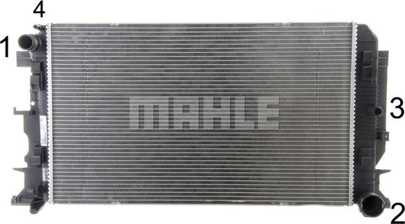 MAHLE CR 1719 000P - Hladilnik, hlajenje motorja parts5.com