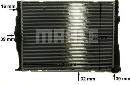 MAHLE CR 1711 000P - Radiador, refrigeración del motor parts5.com