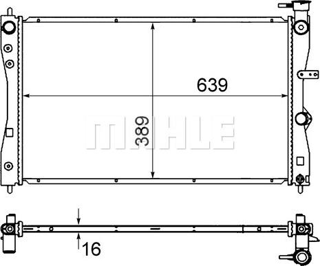 MAHLE CR 858 000S - Radiator, racire motor parts5.com