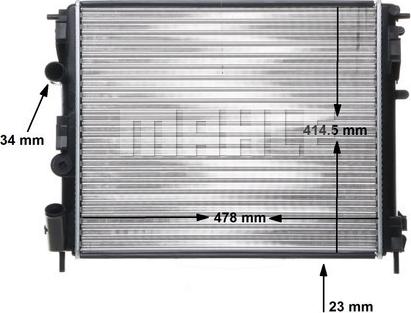 MAHLE CR 35 000S - Chłodnica, układ chłodzenia silnika parts5.com