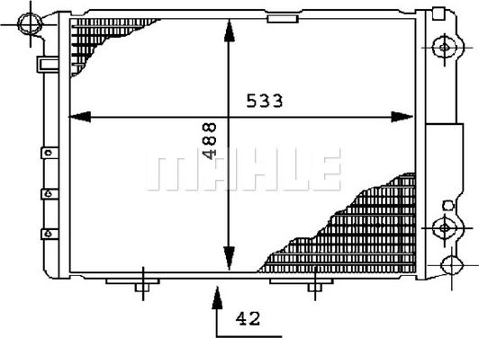 MAHLE CR 293 000P - Radiator, racire motor parts5.com