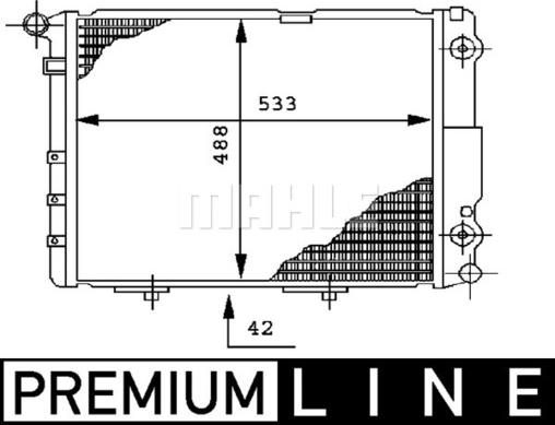 MAHLE CR 293 000P - Radiator, racire motor parts5.com