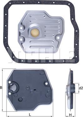 MAHLE HX 245D - Hydraulic Filter, automatic transmission parts5.com