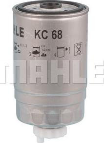 MAHLE KC 68 - Fuel filter parts5.com