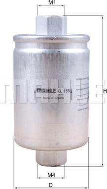 MAHLE KL 158 - Fuel filter parts5.com