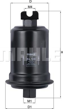 MAHLE KL 128 - Filtro combustible parts5.com