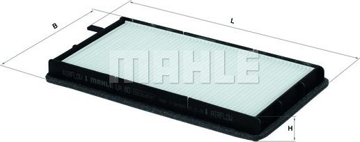 MAHLE LA 80 - Filtru, aer habitaclu parts5.com