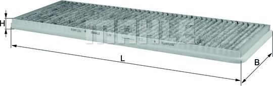 MAHLE LAK 11 - Filtru, aer habitaclu parts5.com