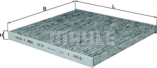 MAHLE LAK 301 - Filter, zrak notranjega prostora parts5.com