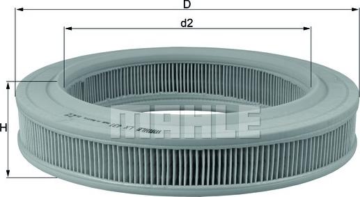 MAHLE LX 431 - Filtru aer parts5.com