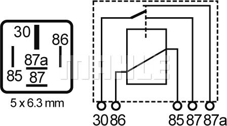 MAHLE MR 97 - Relay, main current parts5.com