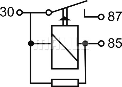 MAHLE MR 118 - Releu, pompa combustibil parts5.com
