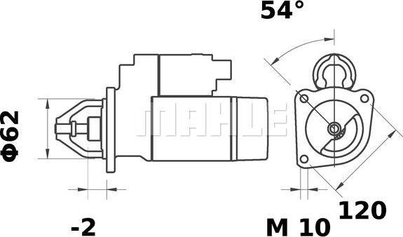 MAHLE MS 253 - Starter parts5.com