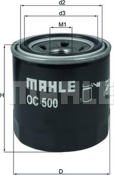 MAHLE OC 500 - Ölfilter parts5.com