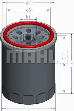 MAHLE OC 576 - Φίλτρο λαδιού parts5.com