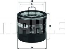 MAHLE OC 606 - Oljni filter parts5.com