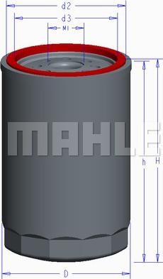 MAHLE OC 608 - Filtro de aceite parts5.com