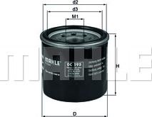 MAHLE OC 195 - Filter za ulje parts5.com