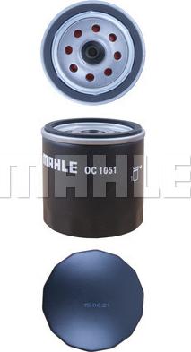 MAHLE OC 1051 - Oil Filter parts5.com