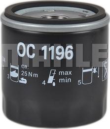 MAHLE OC 1196 - Õlifilter parts5.com