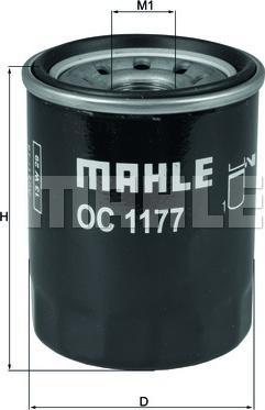 MAHLE OC 1177 - Filtre à huile parts5.com