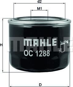 MAHLE OC 1288 - Oil Filter parts5.com