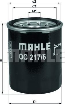 MAHLE OC 217/6 - Filtru ulei parts5.com