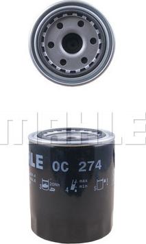 MAHLE OC 274 - Ölfilter parts5.com