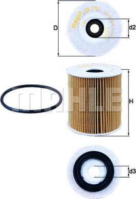 MAHLE OX 175D - Oil Filter parts5.com