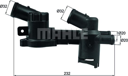 MAHLE TH 52 - Termostato, refrigerante parts5.com