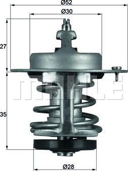 MAHLE TX 69 79 - Termostat, chladivo parts5.com