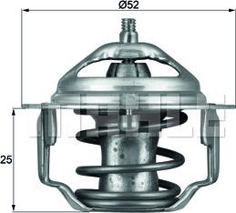 MAHLE TX 64 88 - Termostat, środek chłodzący parts5.com