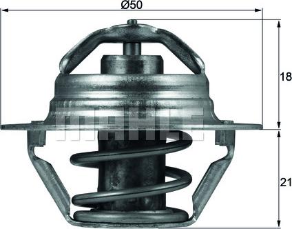 MAHLE TX 100 89 D - Termostaatti, jäähdytysneste parts5.com