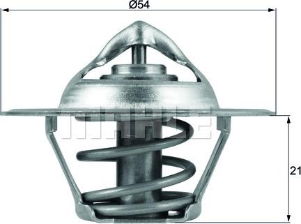 MAHLE TX 112 83D - Thermostat, coolant parts5.com