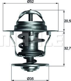 MAHLE TX 12 88D - Termostat, hladilno sredstvo parts5.com