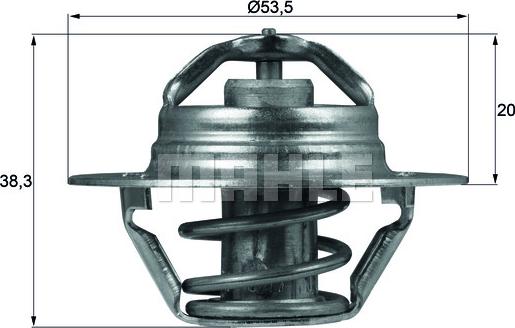 MAHLE TX 88 82D - Termosztát, hűtőfolyadék parts5.com