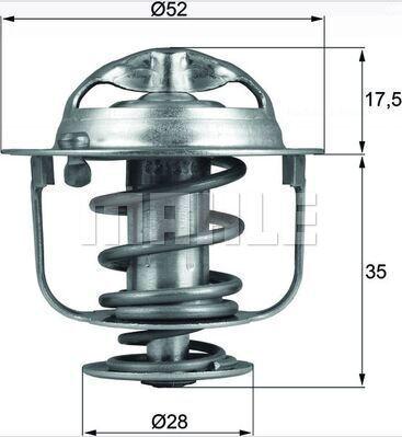 MAHLE TX 288 82D - Termostat, chladivo parts5.com