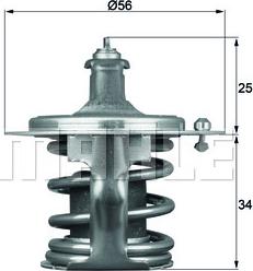 MAHLE TX 79 78D - Termostat,lichid racire parts5.com