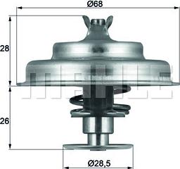 MAHLE TX 75 80D - Termostat chladenia parts5.com