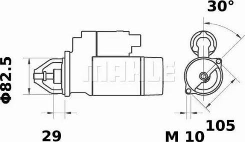 MAHLE MS 121 - Startér parts5.com