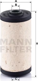 Mann-Filter BFU 707 - Fuel filter parts5.com