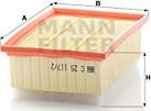 Mann-Filter C 25 117/2 - Filtro de aire parts5.com