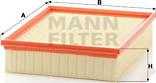 Mann-Filter C 26 168/2 - Воздушный фильтр parts5.com