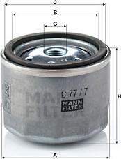 Mann-Filter C 77/7 - Filtru aer parts5.com