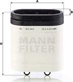 Mann-Filter CP 27 001 - Filtr powietrza parts5.com