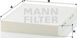 Mann-Filter CU 2442 - Filtar, zrak unutarnjeg prostora parts5.com