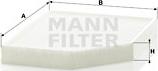 Mann-Filter CU 2450 - Filtar, zrak unutarnjeg prostora parts5.com