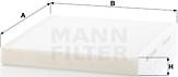 Mann-Filter CU 26 009 - Filtr, vzduch v interiéru parts5.com