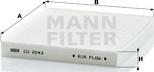 Mann-Filter CU 2043 - Filter, interior air parts5.com